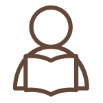 Pictogramme d'une personne qui lit